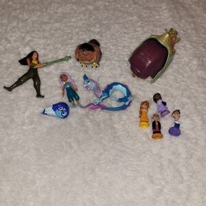 Disney Moana Maui Raya Sisu Dragon Encanto Inside Out Sadness Toy Lot Figures